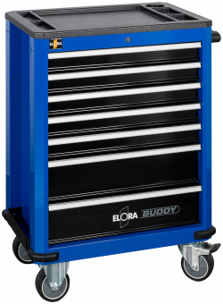 Roller Tool Cabinet Buddy, blau, empty, ELORA-1210-L7B 1210000026000
