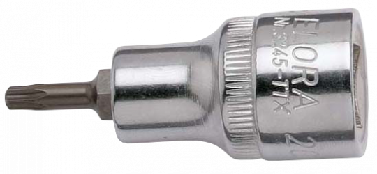 Screwdriver Socket 1/2", TORX® with bore hole, ELORA-3245-TTX 27 3245020271000