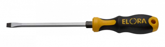 Screwdriver, plain slot 1,0x5,5, with hexagon blade and hexagon section, ELORA-539/1-IS 150 0539021505600