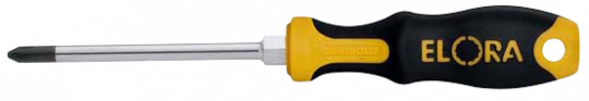 Screwdriver, cross slot, with forged hexagon for spanner drive, ELORA-559-PH 1 0559020015500