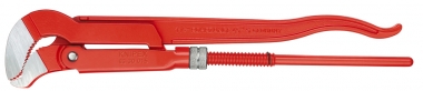 Pipe Wrench S-Type red powder-coated 