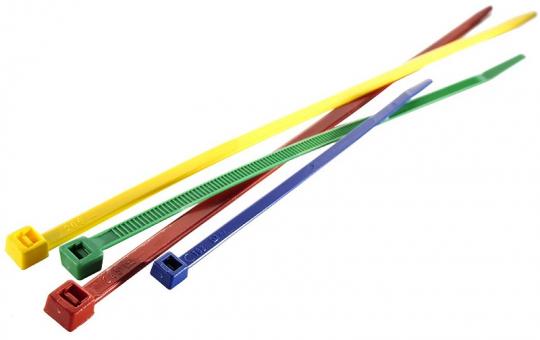 Cable tie Premium-PA6.6, red, 290 x 4,8 mm, 100 pcs. 