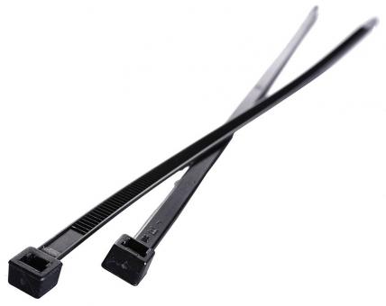 Kabelbinder Premium-PA6.6, schwarz, 200 x 4,8 mm, 100 Stck. 