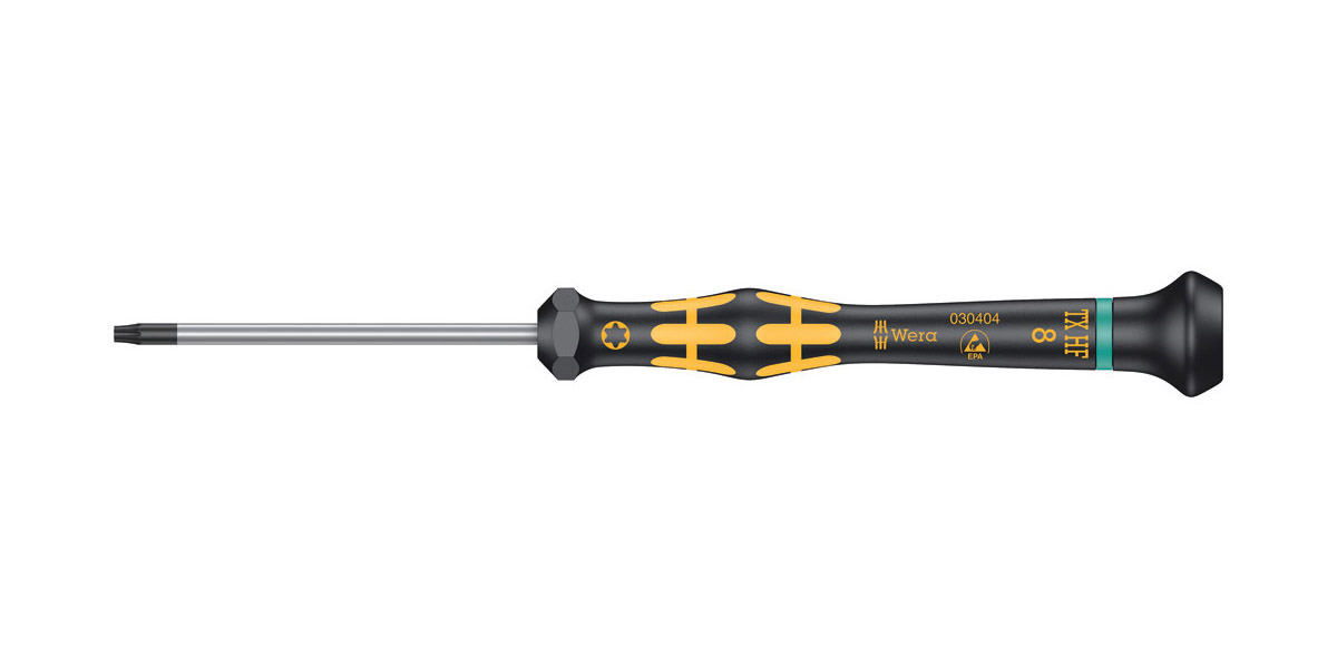 1567 TORX® HF ESD Kraftform Micro Schraubendreher mit Haltefunktion, TX 10  x 60 mm | Wuppertools Werkzeughandel